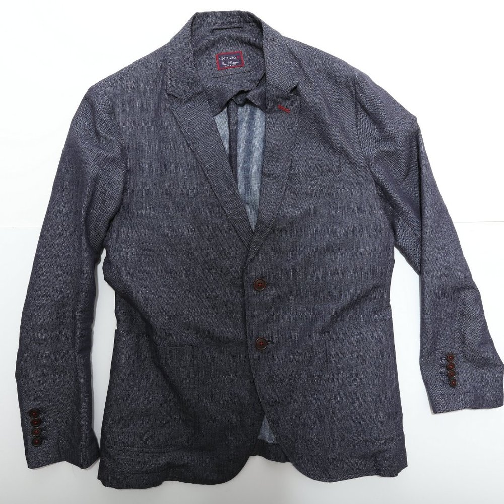UNTUCKit Grey Herringbone Sport Jacket